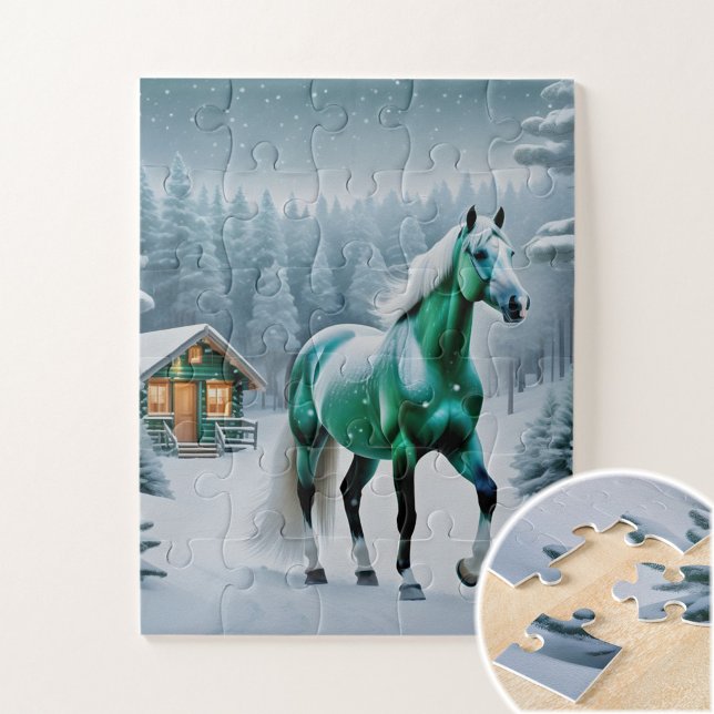 Puzzle Le Cheval Vert Enchanté (Créateur téléchargé)