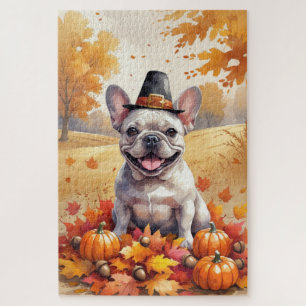 Puzzle Le Chien À Balle Français En Automne Laisse L'Art 
