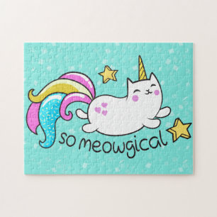 Puzzle Le chou de la Cute Unicorne Meowgical sur une part