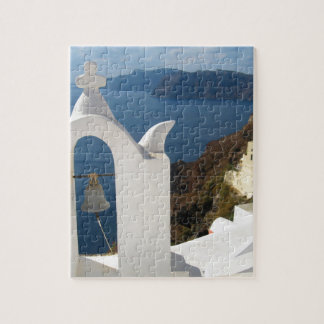 Puzzle Le clocher de Santorin au soleil de l'après-midi