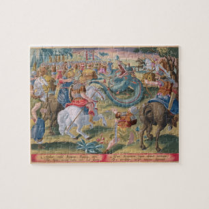 Puzzle Le consul romain Atilius soumet le Serpe africain