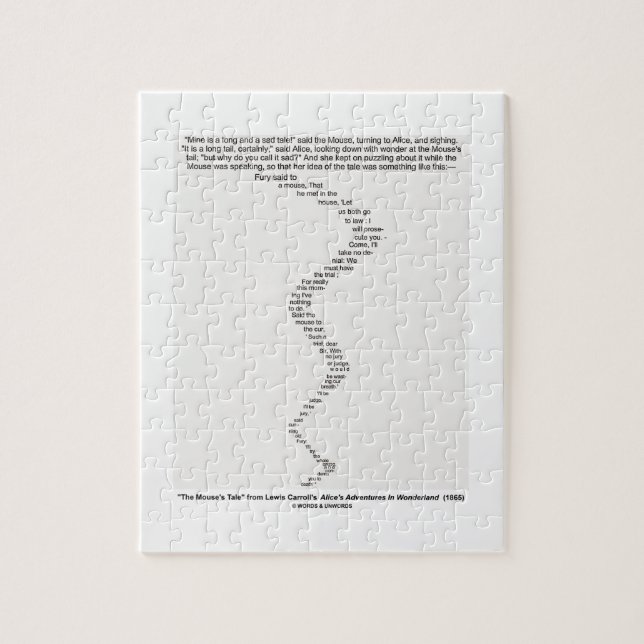 Puzzle Le conte de la souris par le pays des merveilles (Vertical)