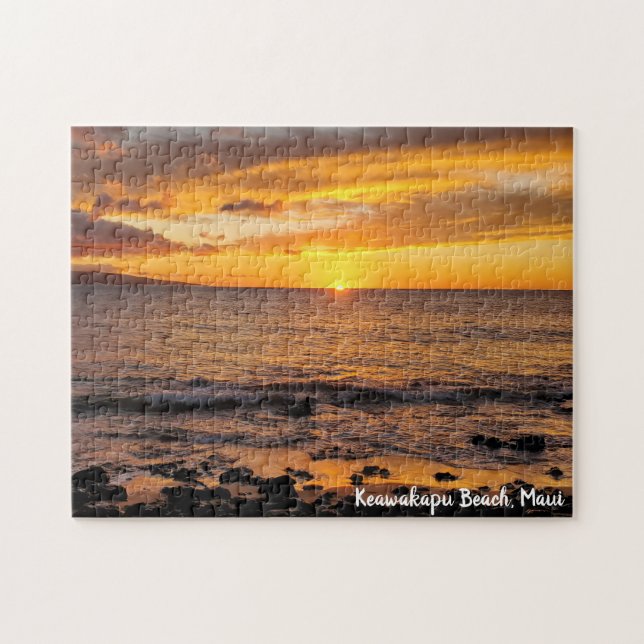 Puzzle Le coucher de soleil de Keawakapu Maui Hawaii (Horizontal)