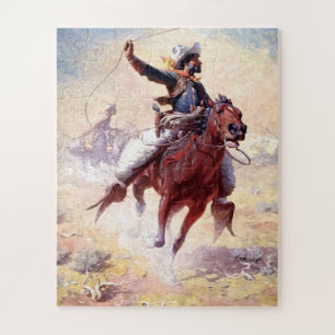 Puzzle Le cow-boy de l'élevage en plein air William Robin