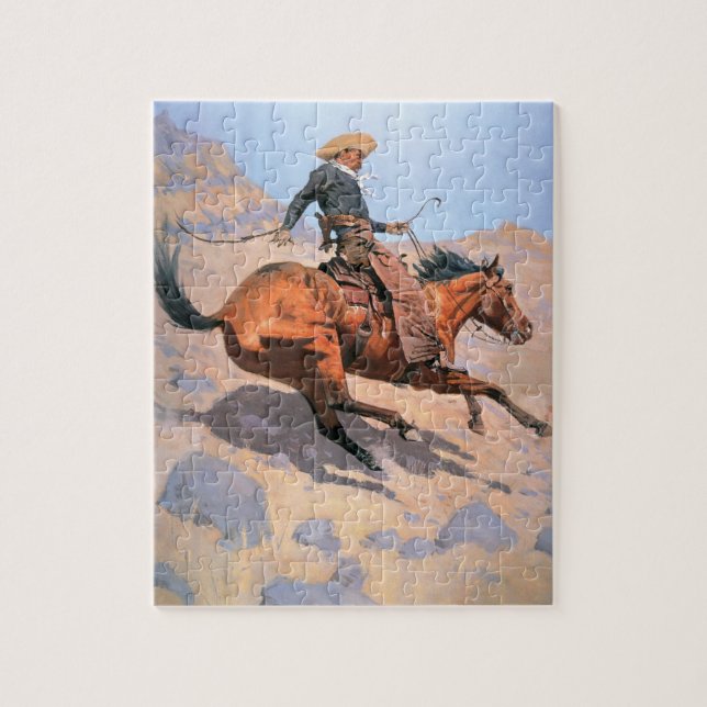 Puzzle Le cowboy (huile sur la toile) (Vertical)