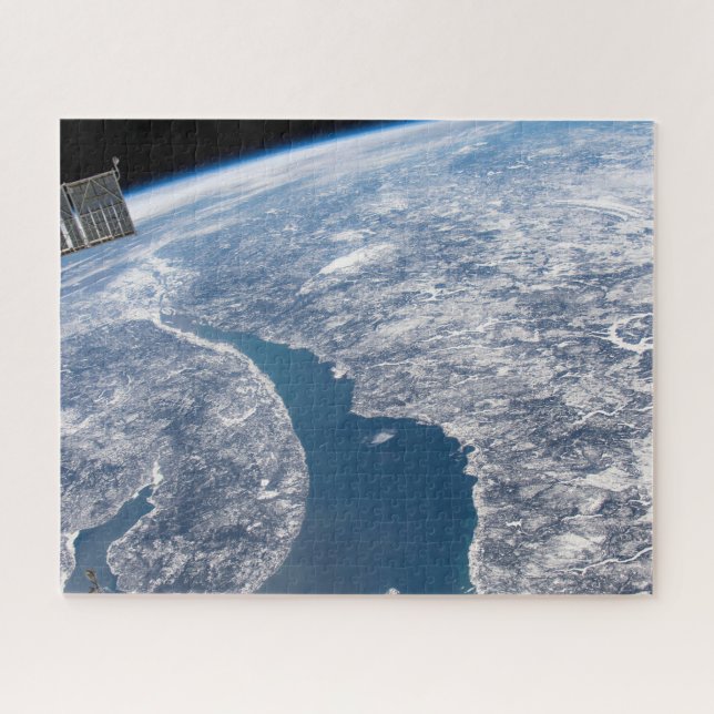 Puzzle Le Cratère Manicouagan Et Le Saint-Laurent (Horizontal)