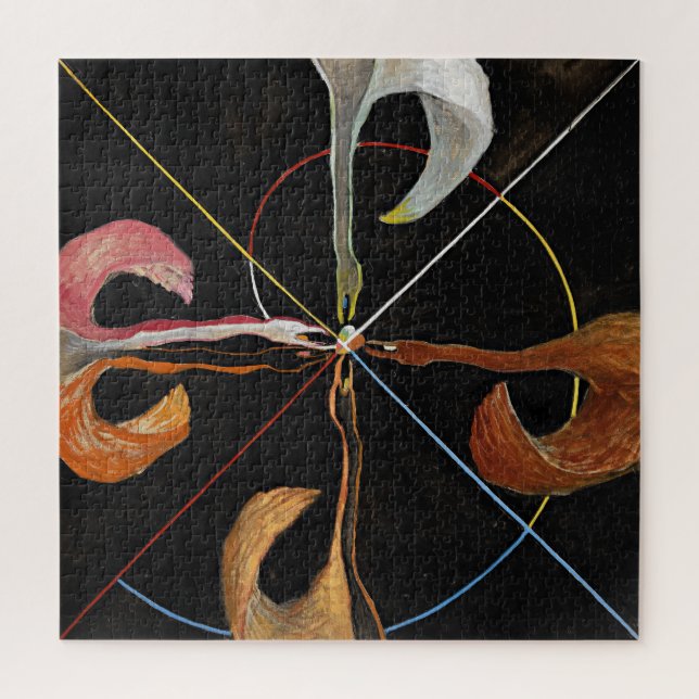 Puzzle Le Cygne, Groupe IX, No 7 par Hilma af Klint (Vertical)