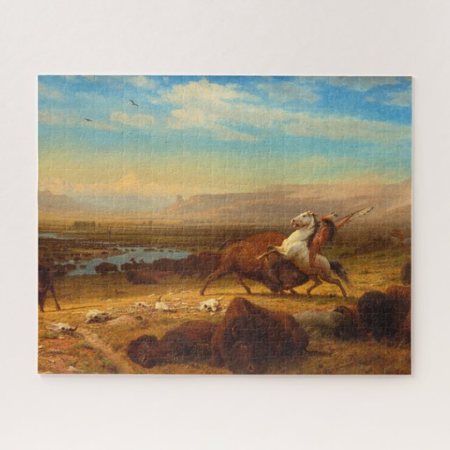 Puzzle Le Dernier du Buffalo par Albert Bierstadt (Horizontal)