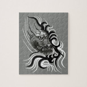 Puzzle Le dragon chinois à la toiture de tatouage