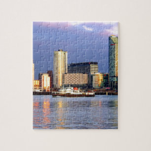 Puzzle Le ferry du Mersey et le bord de mer de Liverpool