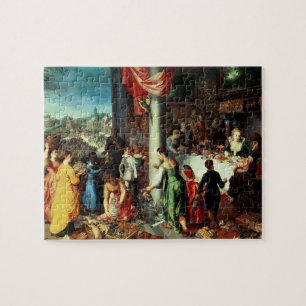 Puzzle Le festin d'hiver, recueillant à l'état bavarois