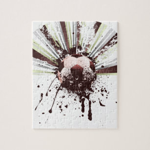 Puzzle Le football grunge