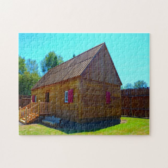 Puzzle Le fort Umpqua en Oregon. (Horizontal)