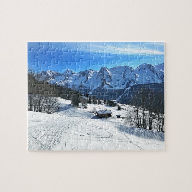 Puzzle Le Grand Bornand, Alpes françaises (Horizontal)