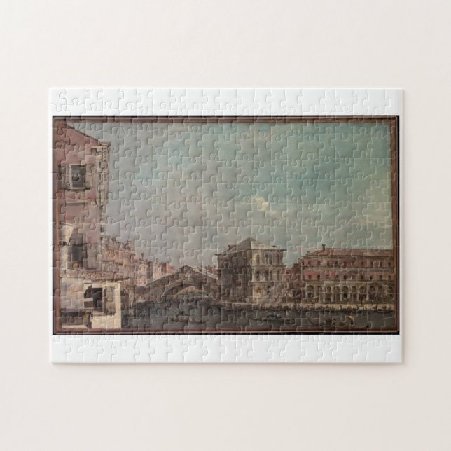 Puzzle Le Grand Canal au-dessus du Rialto fin des années  (Horizontal)