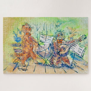 Puzzle Le groupe de Cats, Louis Wain