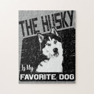 Puzzle Le Husky Est Mon Chien Favori, Le Husky Sibérien