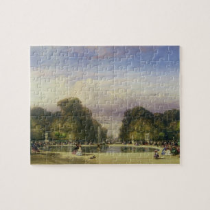 Puzzle Le jardin des Tuileries, avec l'Arc de Triomphe à