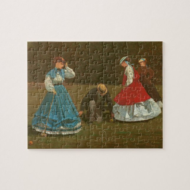 Puzzle Le jeu de croquet, 1866 (huile sur la toile) (Horizontal)