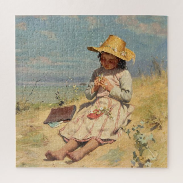 Puzzle Le jeune botaniste (par Paul Peel) (Vertical)