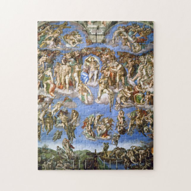 Puzzle Le jugement Dernier Fresco par Michel-Ange (Vertical)