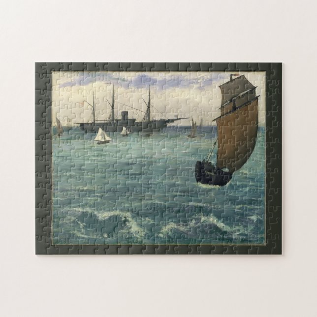 Puzzle Le "Kearsarge" à Boulogne Edouard Manet Art (Horizontal)