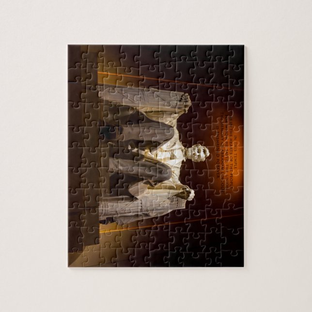 Puzzle Le Lincoln Memorial la nuit - DC de Washington (Vertical)