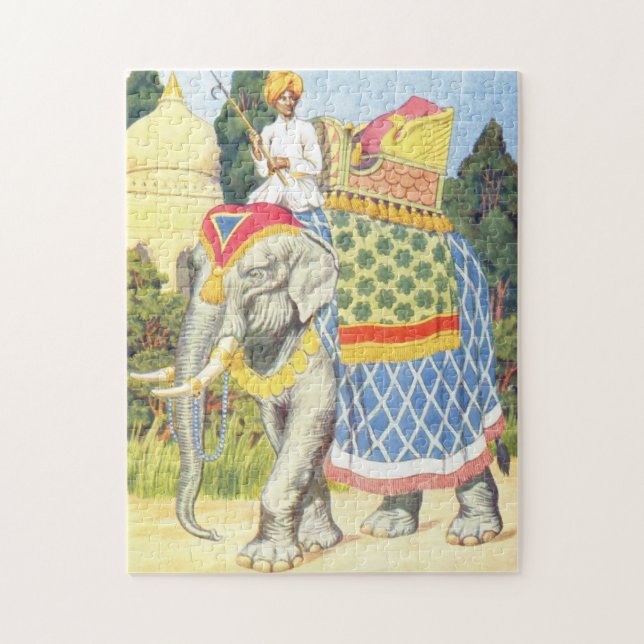 Puzzle Le livre d'enfants vintage d'illustration (Vertical)
