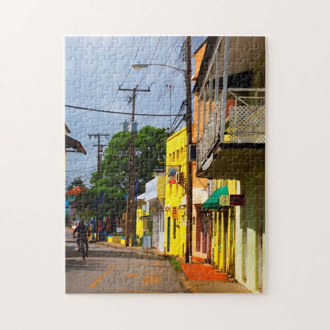 Puzzle Le long de Queen Street, Speightstown, Barbade (Vertical)