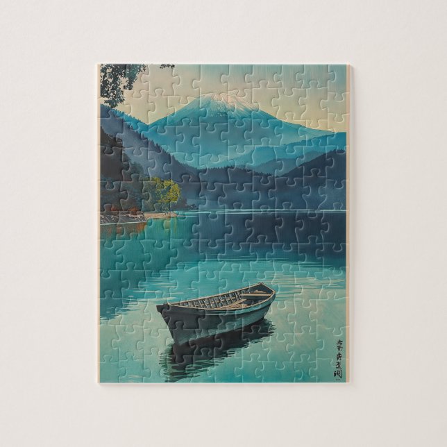 Puzzle Le Mont Fuji du lac Yamanaka (Vertical)