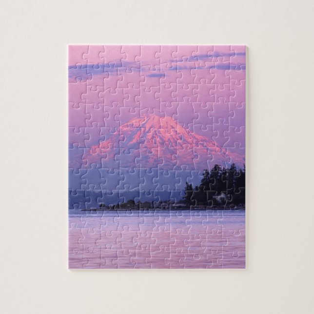 Puzzle Le mont Rainier au coucher du soleil, l'état de (Vertical)