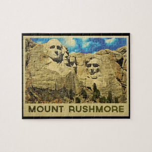 Puzzle Le Mont Rushmore Vintage