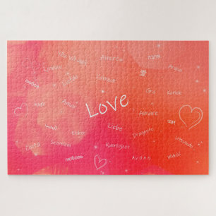 Puzzle Le mot LOVE dans de nombreuses langues différentes