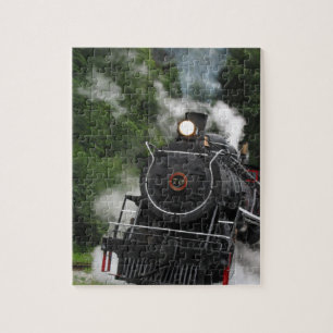 Puzzle le moteur de gare ferroviaire de rail de vapeur de