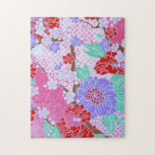 Puzzle Le Motif japonais Sakura Jigsaw