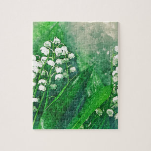 Puzzle Le muguet botanique pour aquarelle