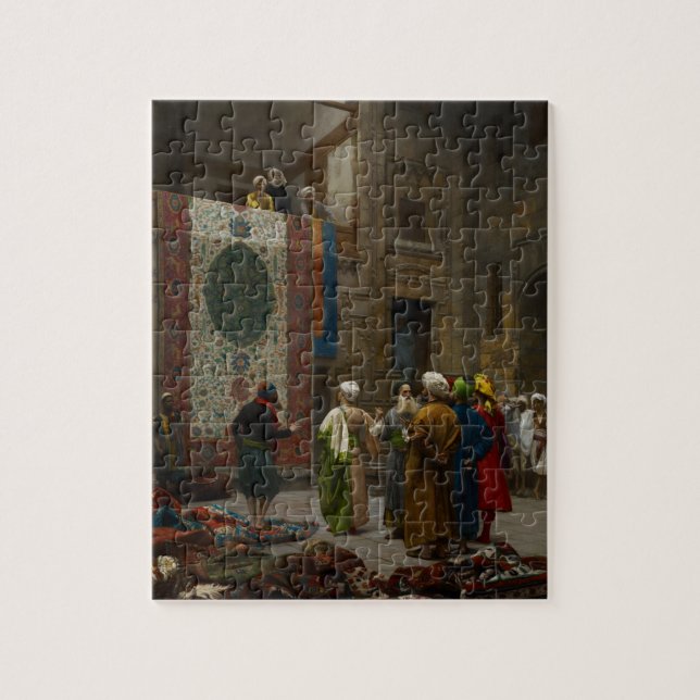Puzzle Le négociant de tapis, c.1887 (huile sur la toile) (Vertical)