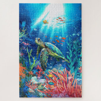Puzzle Le paradis de la tortue de mer
