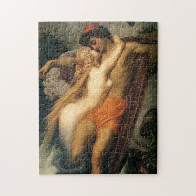 Puzzle Le pêcheur et le sirène | Frederic Leighton (Vertical)