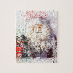 Puzzle Le père noël abstrait artistique