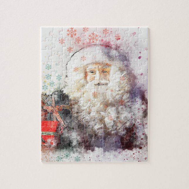 Puzzle Le père noël abstrait artistique (Vertical)
