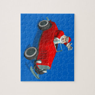 Puzzle Le Père Noël Dans La Barre Chaude