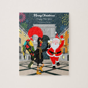 Puzzle Le Père Noël et le coq Toast de Champagne à New Yo
