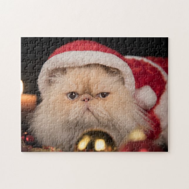 Puzzle Le Père Noël Grumpy Cat (Horizontal)