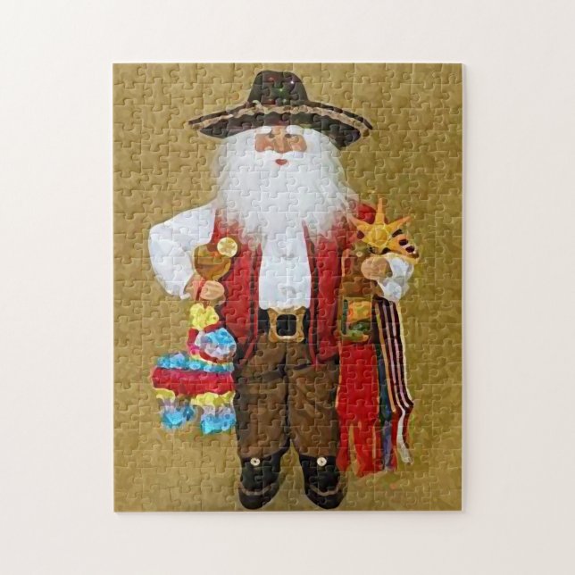 Puzzle Le père noël texan du sud-ouest mexicain (Vertical)