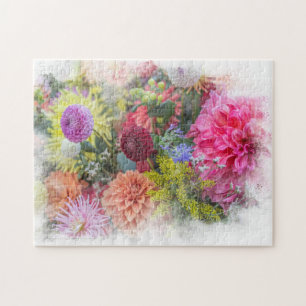 Puzzle Le plaisir du jardinier de manie de dahlia