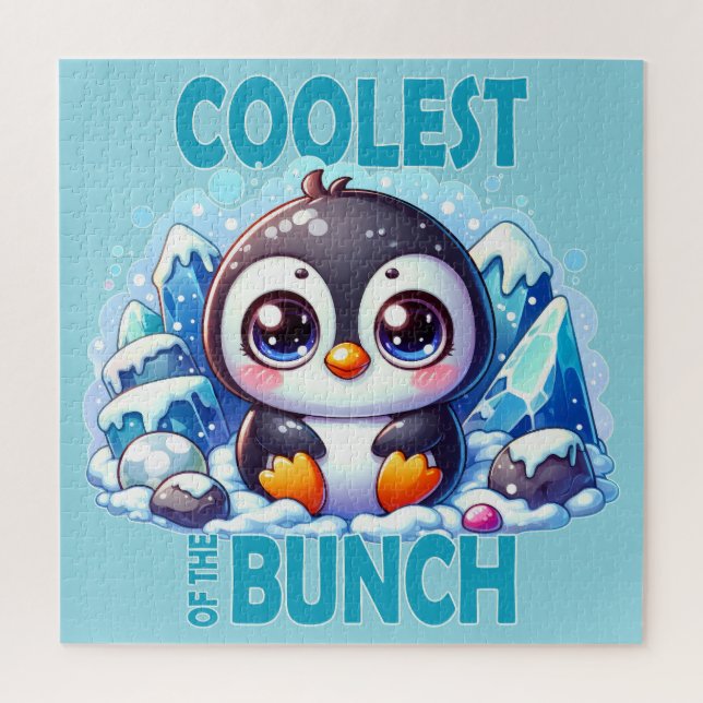 Puzzle Le plus frais du jeu de mots Bunch Cute baby Pengu (Vertical)