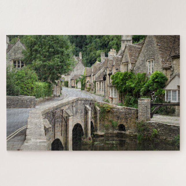 Puzzle Le pont dans le château Combe dans Cotswolds, R-U (Horizontal)