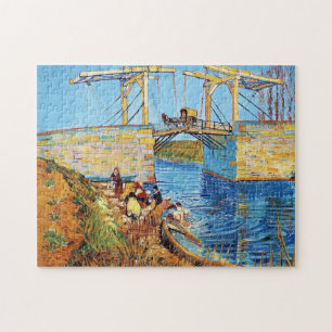 Puzzle Le pont des Langlois à Arles avec femmes en lave