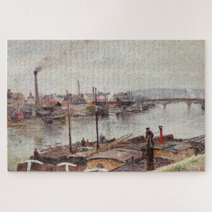 Puzzle Le Port de Rouen 2 (1883) de Camille Pissarro